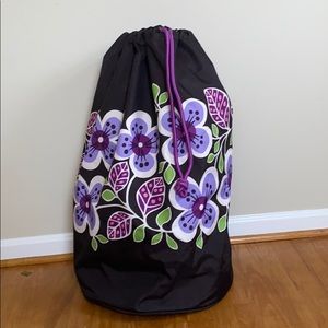 NWT Vera Bradley Laundry Duffle Bag Plum Petals